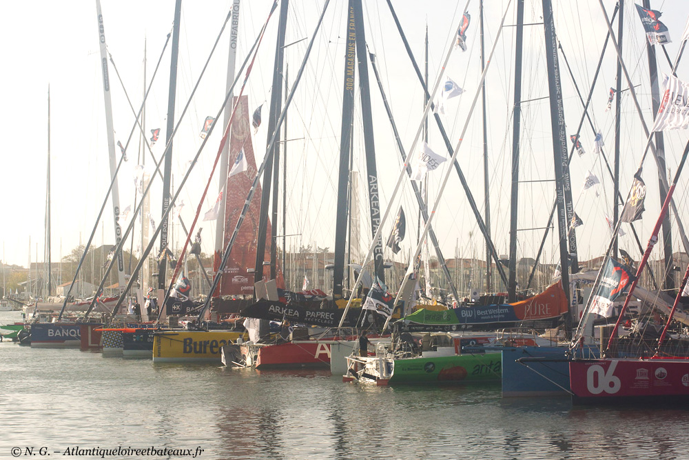 Vendée globe 2020 - le flottille au ponton